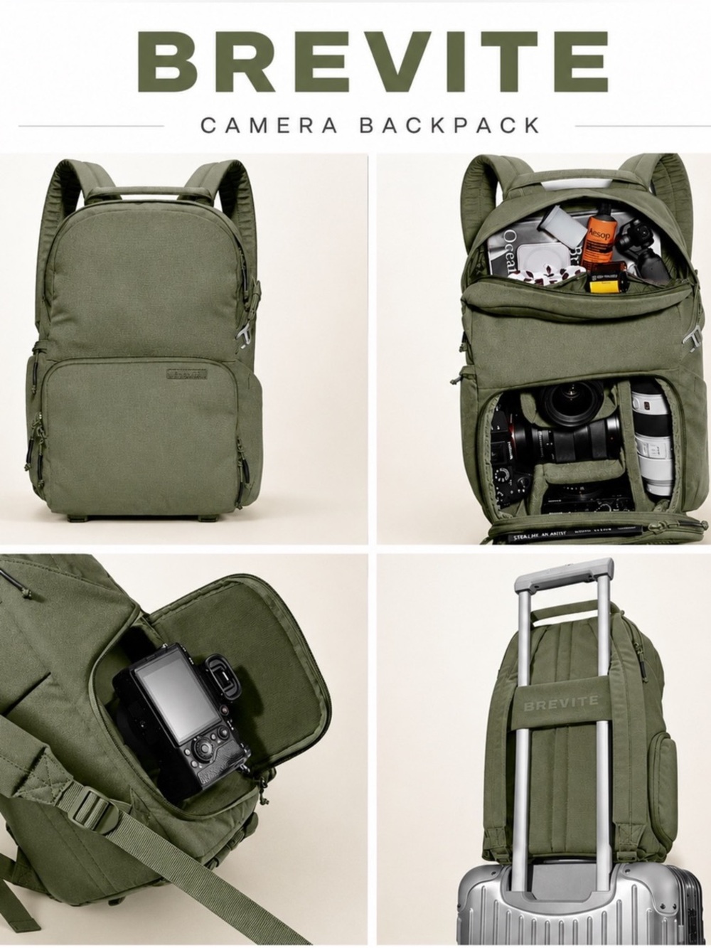 BREVITE Jumper Compact Camera Backpack NWT
